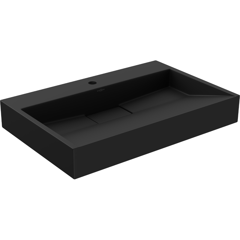 Mexen Ava lavoar deasupra blatului din conglomerat 1/O 70 x 46 cm, negru - 23017071