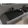 Mexen Ava chiuvetă pe blat din conglomerat 1/O 70 x 46 cm, neagră - 23017071
