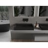 Mexen Ava chiuvetă de blat din granit compozit B/O 70 x 46 cm, neagră - 23017070