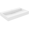 Mexen Ava pultra szerelhető konglomerát mosdókagyló 1 nyílás 80 x 46 cm, Fehér - 23018001