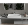 Mexen Ava chiuvetă de blat din conglomerat 1/O 80 x 46 cm, albă - 23018001