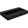 Mexen Ava konglomerátum pultra szerelhető mosdó 1/O 80 x 46 cm, fekete - 23018071