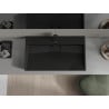 Mexen Ava konglomerátum pultra szerelhető mosdó 1/O 80 x 46 cm, fekete - 23018071