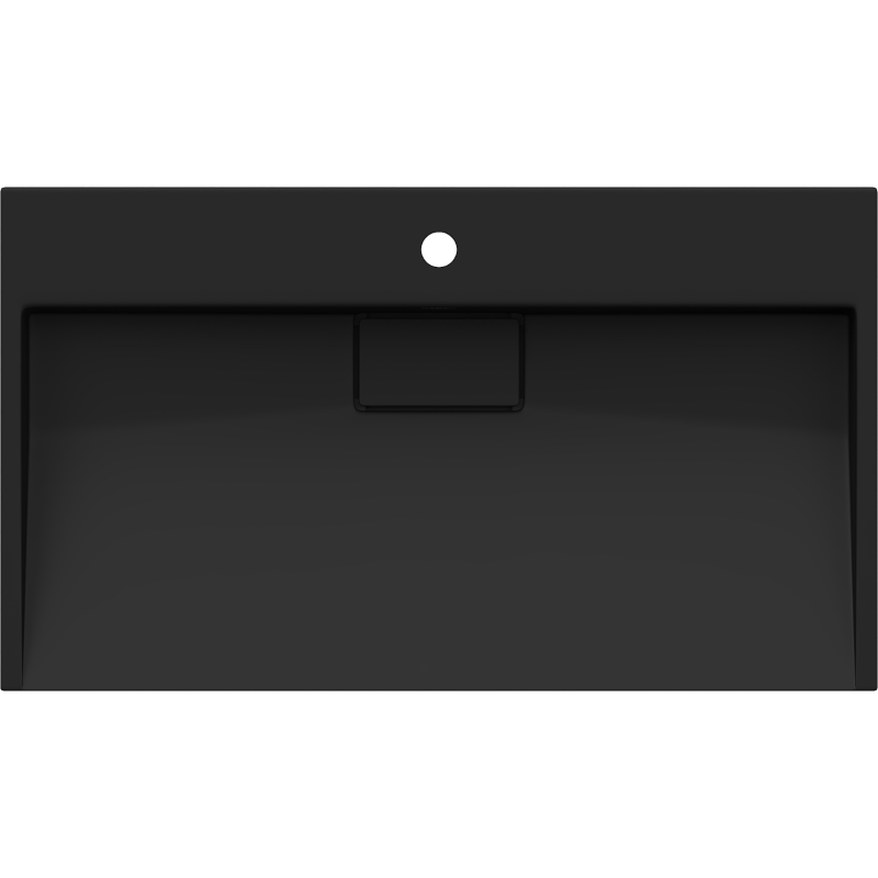 Mexen Ava konglomerátum pultra szerelhető mosdó 1/O 80 x 46 cm, fekete - 23018071