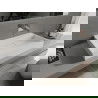Mexen Ava chiuvetă pe blat din conglomerat fără orificii 80 x 46 cm, Albă - 23018000