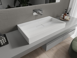 Mexen Ava pult feletti mosdó konglomerátumból B/O 80 x 46 cm, fehér - 23018000