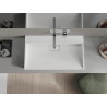 Mexen Ava chiuvetă pe blat din conglomerat B/O 80 x 46 cm, albă - 23018000