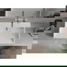 Mexen Ava chiuvetă pe blat din conglomerat fără orificii 80 x 46 cm, Albă - 23018000