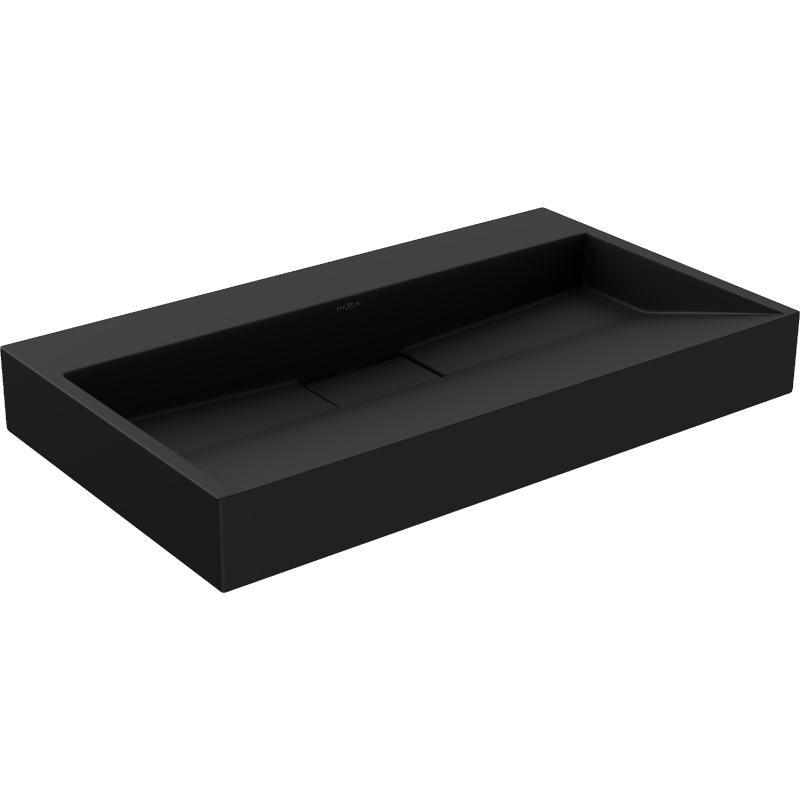 Mexen Ava konglomerát mosdó pultra szerelve B/O 80 x 46 cm, fekete - 23018070