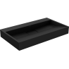 Mexen Ava konglomerát mosdó pultra szerelve B/O 80 x 46 cm, fekete - 23018070