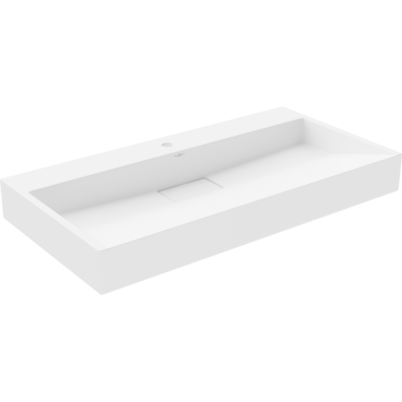 Mexen Ava 90 x 46 cm-es konglomerátum fali feletti mosdó, fehér - 23019001