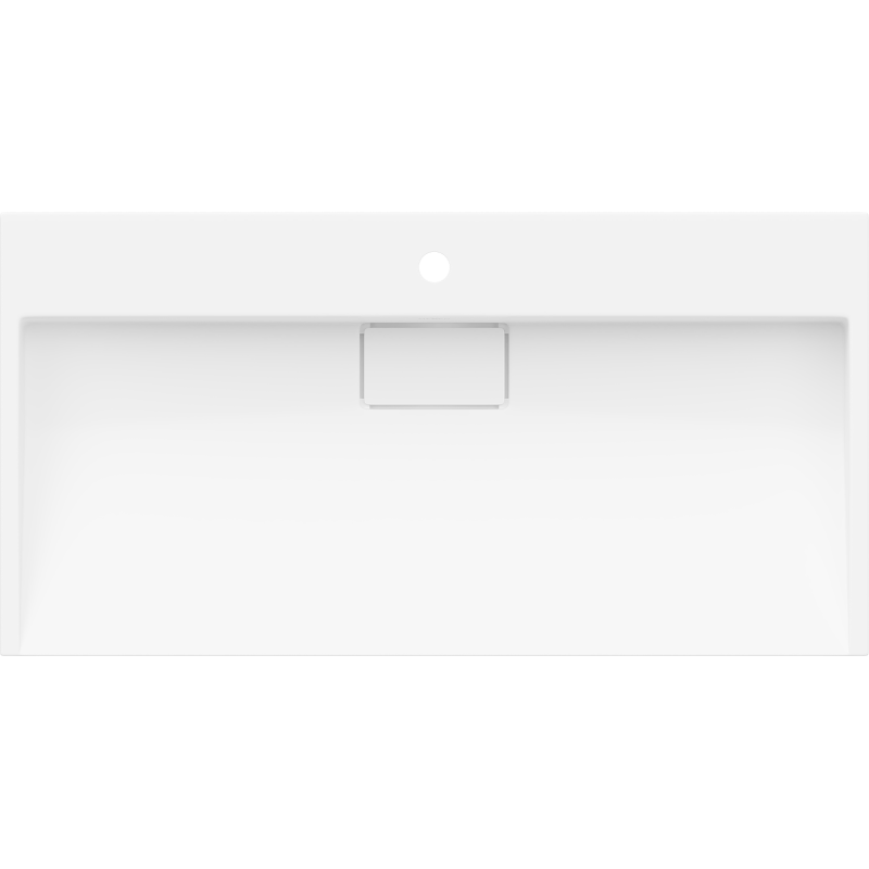 Mexen Ava chiuvetă de blat din conglomerat 1/O 90 x 46 cm, albă - 23019001