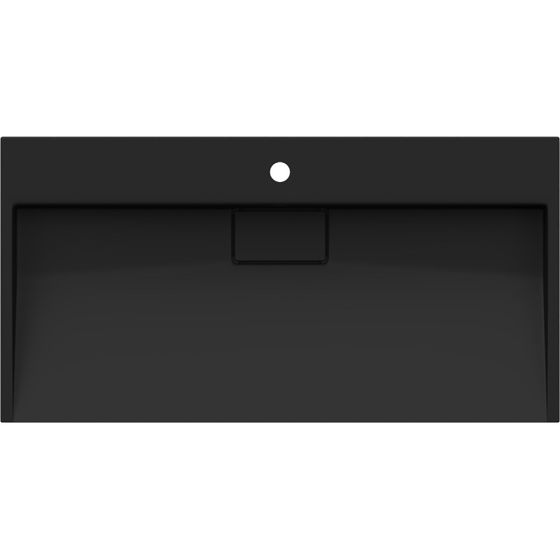 Mexen Ava fekete konglomerátum pultra szerelhető mosdókagyló 1/O 90 x 46 cm - 23019071
