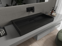 Mexen Ava chiuvetă de suprafață din conglomerat B/O 90 x 46 cm, neagră - 23019070