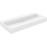 Mexen Ava pultra szerelhető konglomerát mosdókagyló nyílás nélkül 100 x 46 cm, Fehér - 23011000