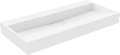 Mexen Ava pultra szerelhető konglomerát mosdókagyló nyílás nélkül 100 x 46 cm, Fehér - 23011000