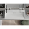 Mexen Ava asztali pulton álló mosdó konglomerátum B/O 100 x 46 cm, fehér - 23011000