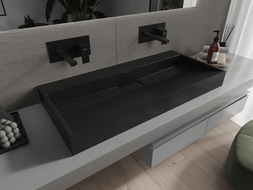 Mexen Ava chiuvetă de suprafață din conglomerat B/O 100 x 46 cm, neagră - 23011070