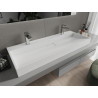Mexen Ava konglomerátből készült mosdókagyló 2/O 120 x 46 cm, fehér - 23011202