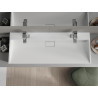 Mexen Ava konglomerátből készült mosdókagyló 2/O 120 x 46 cm, fehér - 23011202