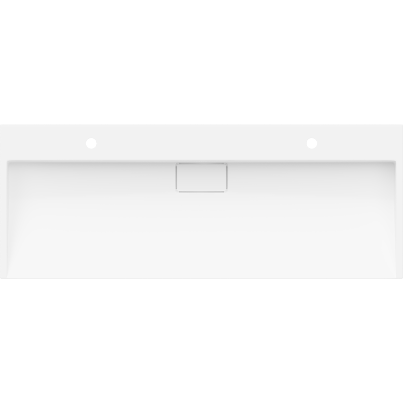 Mexen Ava pultra szerelhető mosdókagyló konglomerátumból 2/O 120 x 46 cm, fehér - 23011202