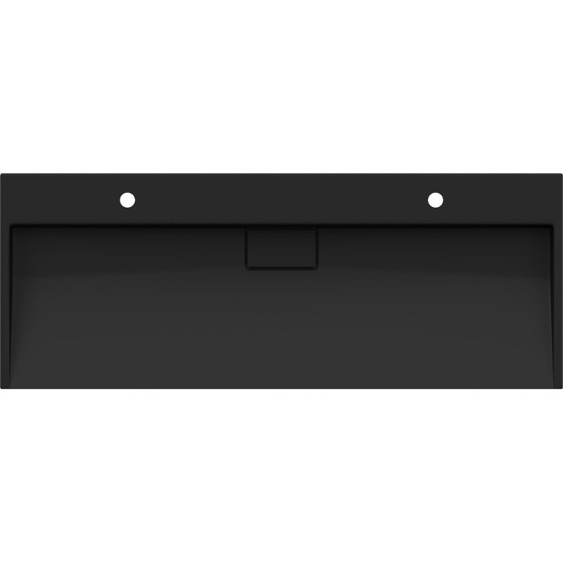 Mexen Ava munkalapra helyezett mosdókagyló konglomerátumból 2/O 120 x 46 cm, fekete - 23011272