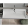 Mexen Ava 120 x 46 cm-es mosdópult konglomerátumból, fehér - 23011201