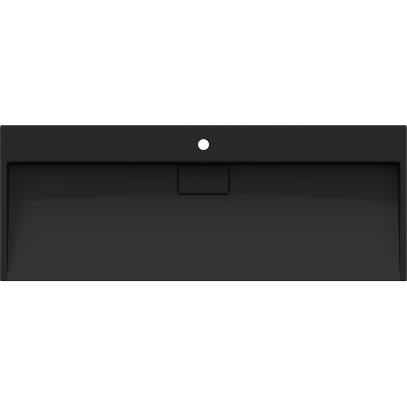 Mexen Ava chiuvetă de blat din conglomerat 1/O 120 x 46 cm, neagră - 23011271