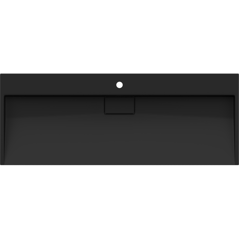 Mexen Ava ovális konglomerátum mosdó 1/O 120 x 46 cm, fekete - 23011271
