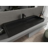 Mexen Ava ovális konglomerátum mosdó 1/O 120 x 46 cm, fekete - 23011271