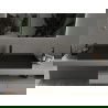 Mexen Ava chiuvetă pe blat din conglomerat 1 orificiu 120 x 46 cm, Neagră - 23011271