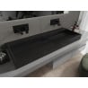 Mexen Ava chiuvetă deasupra blatului din conglomerat B/O 120 x 46 cm, neagră - 23011270