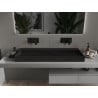 Mexen Ava chiuvetă deasupra blatului din conglomerat B/O 120 x 46 cm, neagră - 23011270