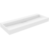 Mexen Ava pultra szerelhető konglomerát mosdókagyló nyílás nélkül 120 x 46 cm, Fehér - 23011200