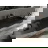 Mexen Ava chiuvetă pe blat din conglomerat 1 orificiu 100 x 46 cm, Neagră - 23011071