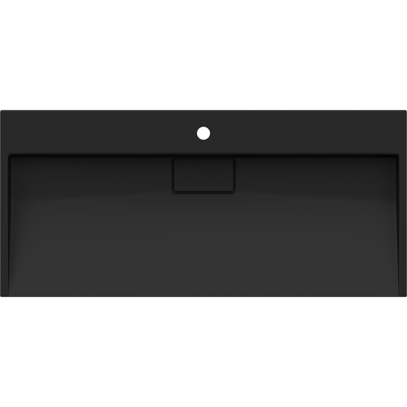 Mexen Ava 100 x 46 cm-es fekete, mosdópult feletti mosdó konglomerátumból 1/O - 23011071