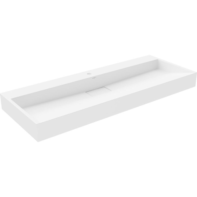 Mexen Ava 120 x 46 cm-es, fehér színű, pult feletti mosdó konglomerátból - 23011201