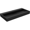 Mexen Ava pultra helyezhető mosdókagyló konglomerátumból 1/O 100 x 46 cm, fekete - 23011071