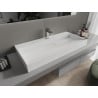 Mexen Ava 1/O pult feletti mosdókagyló konglomerátból 100 x 46 cm, fehér - 23011001