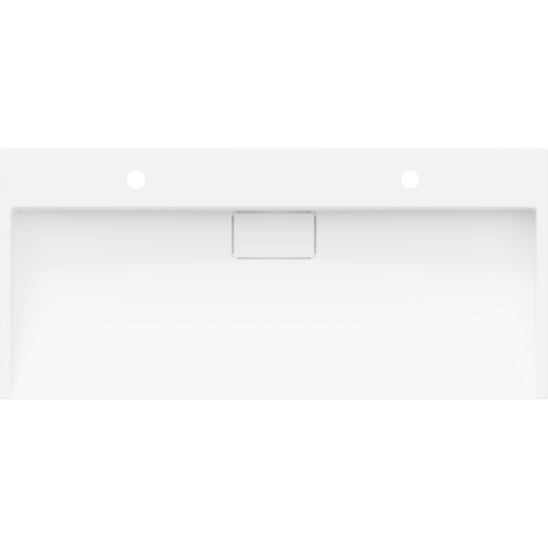 Mexen Ava asztalra helyezhető mosdókagyló konglomerátumból 2/O 100 x 46 cm, fehér - 23011002