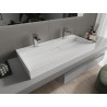 Mexen Ava chiuvetă de blat din conglomerat 2/O 100 x 46 cm, albă - 23011002