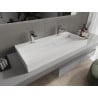 Mexen Ava chiuvetă deasupra blatului din conglomerat 2/O 100 x 46 cm, albă - 23011002