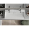 Mexen Ava chiuvetă de blat din conglomerat 2/O 100 x 46 cm, albă - 23011002