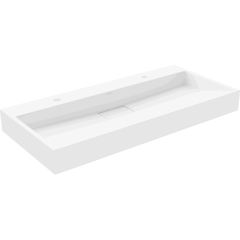Mexen Ava pult fölé szerelhető mosdó konglomerátumból 2/O 100 x 46 cm, fehér - 23011002