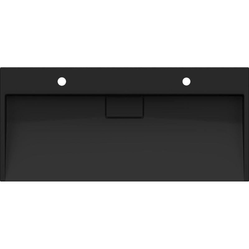 Mexen Ava 100 x 46 cm-es, fekete, dupla lyukas mosdó - 23011072