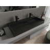 Mexen Ava chiuvetă de blat din conglomerat 2/O 100 x 46 cm, neagră - 23011072