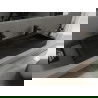 Mexen Ava chiuvetă pe blat din conglomerat 2 orificii 100 x 46 cm, Neagră - 23011072