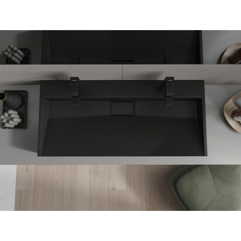 Mexen Ava pult feletti mosdó konglomerátumból 2/O 100 x 46 cm, fekete - 23011072