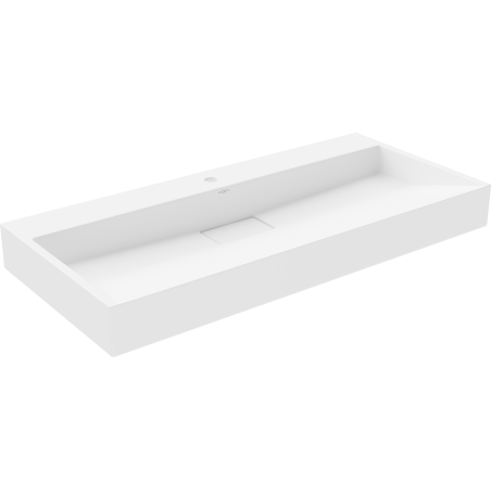 Mexen Ava pultra szerelhető konglomerát mosdókagyló 1 nyílás 100 x 46 cm, Fehér - 23011001