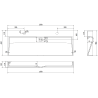 Mexen Ava chiuvetă de blat din conglomerat 2/O 120 x 46 cm, neagră - 23011272
